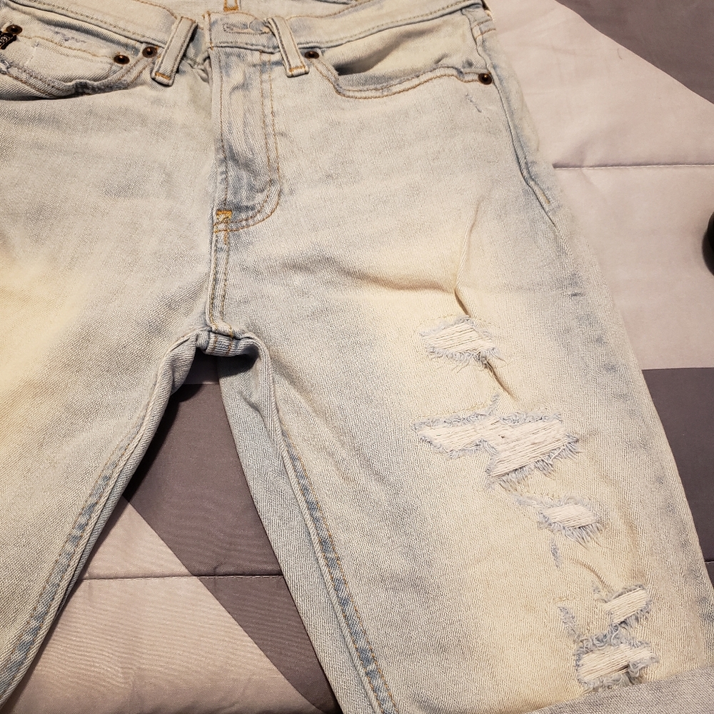Boys abercrombie jean shorts